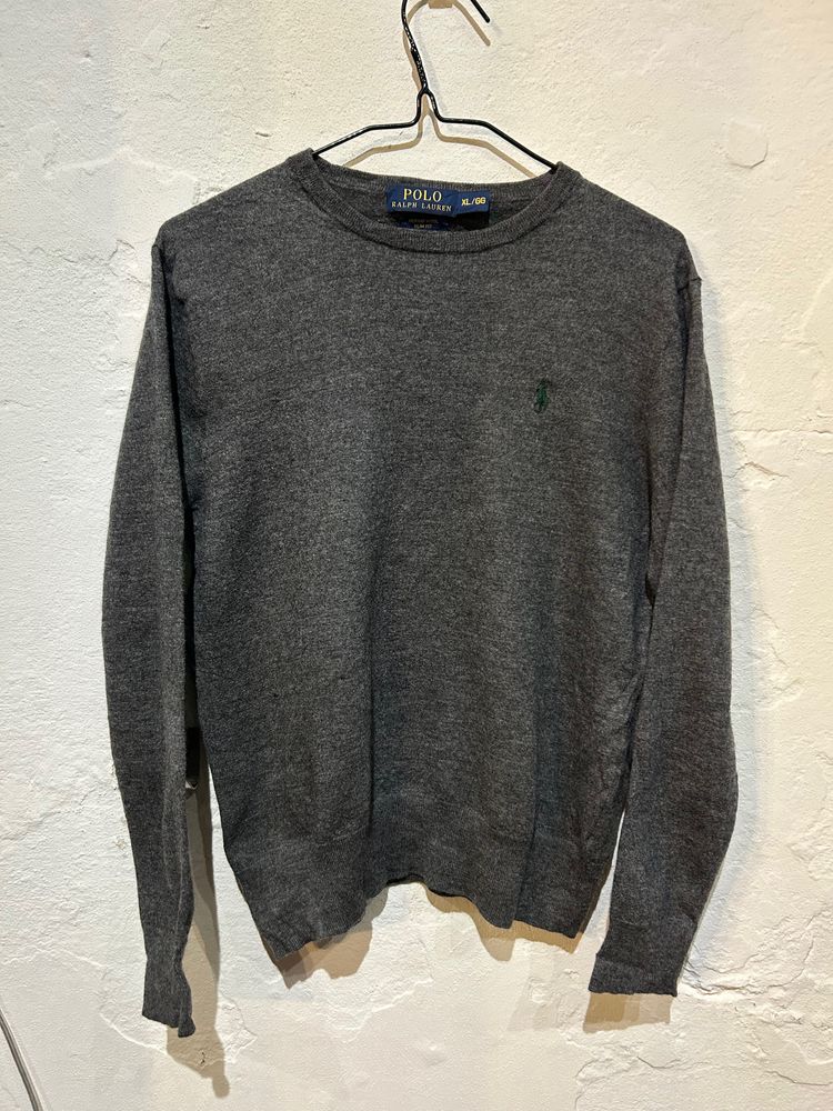Polo Ralph Lauren Grey Merino Wool Sweater